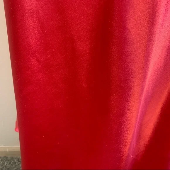 Christian Dior VTG Satin Logo Embroidered Full Length Slip Dress - Picture 10 of 15